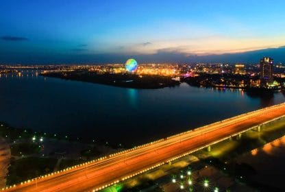 Ville de Danang au Vietnam