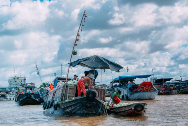 marche flottant de Cai Rang
